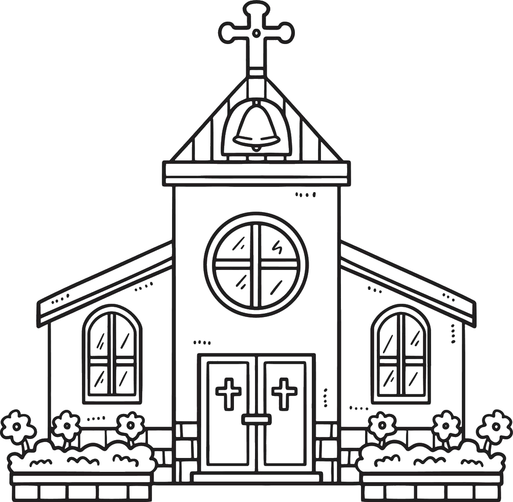 Ilustración de iglesia